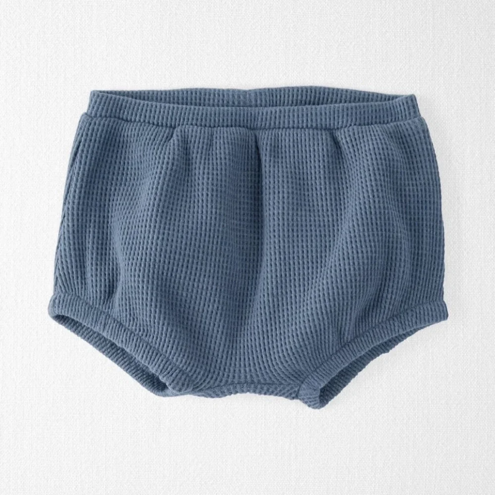 Little Planet 2-Piece Organic Cotton Waffle Knit Shorts Set Size 9M - Picture 2 of 5